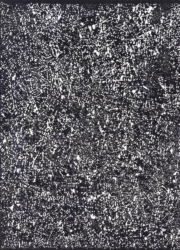 Constellations I,  I_I, xylographie, 79x57 cm, 2020